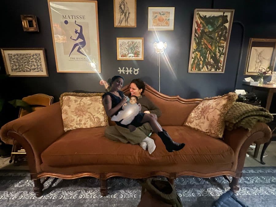 our founder cozy with all versions of herself, especially the universe 
